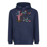 Navy wild and free Heavyweight Hoodie - CowhideDigitalArt