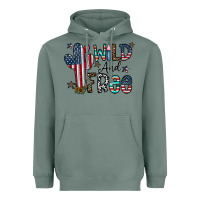 Sage wild and free Heavyweight Hoodie - CowhideDigitalArt