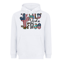 White wild and free Heavyweight Hoodie - CowhideDigitalArt
