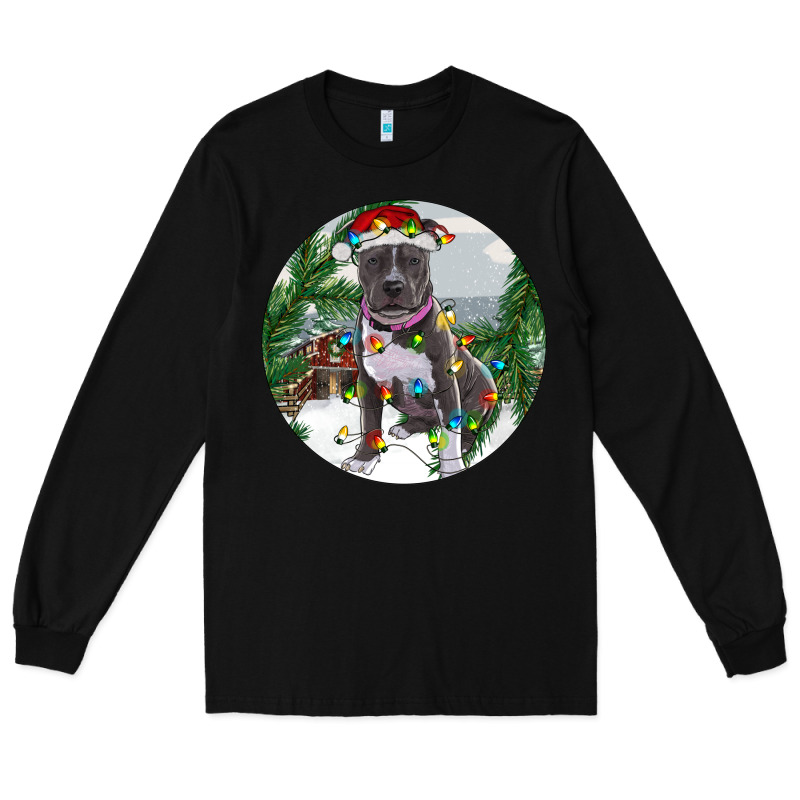 Pitbull And Farm Long Sleeve Tee by RanaPortraitStore | Teevron