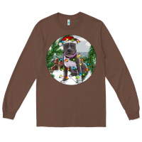 Chestnut Pitbull And Farm Long Sleeve Tee - RanaPortraitStore