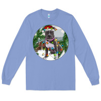 Colony Blue Pitbull And Farm Long Sleeve Tee - RanaPortraitStore