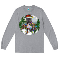 Heather Grey Pitbull And Farm Long Sleeve Tee - RanaPortraitStore
