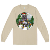 Mushroom Pitbull And Farm Long Sleeve Tee - RanaPortraitStore