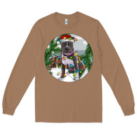 Toasted Coconut Pitbull And Farm Long Sleeve Tee - RanaPortraitStore