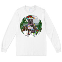 White Pitbull And Farm Long Sleeve Tee - RanaPortraitStore