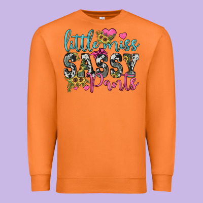 Little Miss Sassy Pants Premium Sweatshirt Designed By Jahusdesignshop