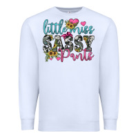 White little miss sassy pants Premium Sweatshirt - JahusDesignShop