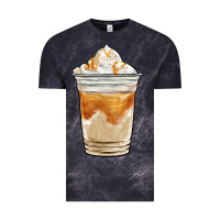 Cloud Black iced caramel frappuccino coffee Vintage Tee - BarkalooDesign