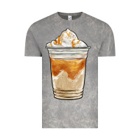 Iced Caramel Frappuccino Coffee Vintage Tee | Teevron