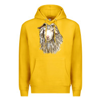 Lemon Angora Goat Face Premium Hoodie - LillyAllenDesigns