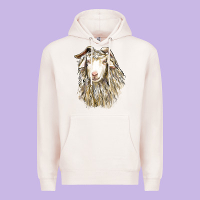 Angora Goat Face Premium Hoodie Designed By Lillyallendesigns