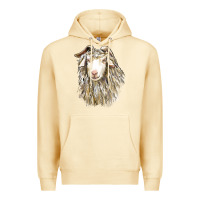 Pina Colada Angora Goat Face Premium Hoodie - LillyAllenDesigns