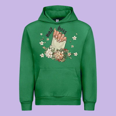 Nail Boss Urban Hoodie Designed By Maliassmallbusiness