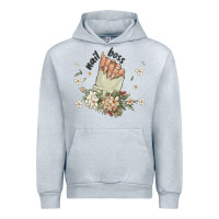 Heather Grey nail boss Urban Hoodie - MaliasSmallBusiness