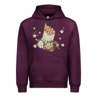 Mauve Wine nail boss Urban Hoodie - MaliasSmallBusiness