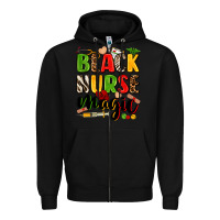 Black black nurse magic Zipper Hoodie - Zillion Design Studio