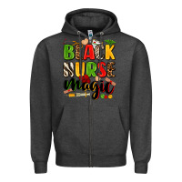 Charcoal Heather black nurse magic Zipper Hoodie - Zillion Design Studio