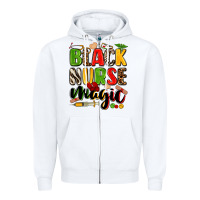 White black nurse magic Zipper Hoodie - Zillion Design Studio