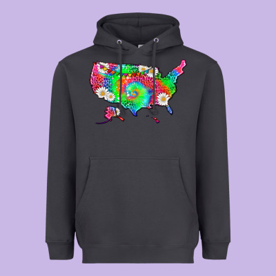 Lgbtq America Map Heavyweight Hoodie Designed By Hra Design Shop