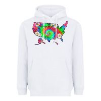 White lgbtq america map Heavyweight Hoodie - HRA Design Shop
