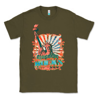 Army Green retro freedom rocks billie wilder Classic Tee - texasbilliewilder