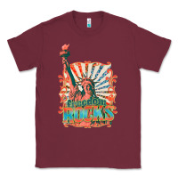 Burgundy retro freedom rocks billie wilder Classic Tee - texasbilliewilder