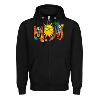 Black summer mom Zipper Hoodie - texasbilliewilder