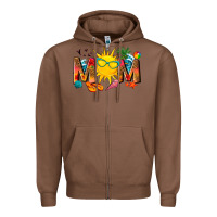 Chestnut summer mom Zipper Hoodie - texasbilliewilder
