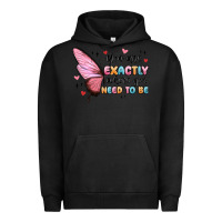 Pigment Black you sre exactly where you need to be Urban Hoodie - MaliasSmallBusiness