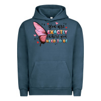 Pigment Midnight Navy you sre exactly where you need to be Urban Hoodie - MaliasSmallBusiness