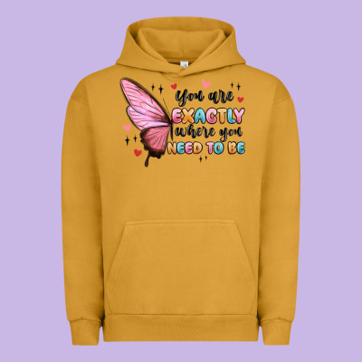 You Sre Exactly Where You Need To Be Urban Hoodie Designed By Maliassmallbusiness