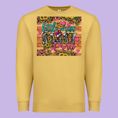 Little Miss Sassy Pants Premium Sweatshirt Designed By Jahusdesignshop