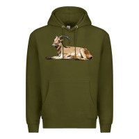 Army Green Spanish Goat Premium Hoodie - LillyAllenDesigns