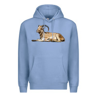 Colony Blue Spanish Goat Premium Hoodie - LillyAllenDesigns