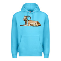 Ocean Blue Spanish Goat Premium Hoodie - LillyAllenDesigns