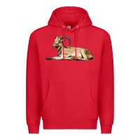 Red Spanish Goat Premium Hoodie - LillyAllenDesigns