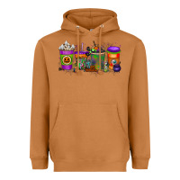 Meerkat Halloween Coffee Drink Heavyweight Hoodie - RacoonDesign