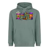 Sage Halloween Coffee Drink Heavyweight Hoodie - RacoonDesign