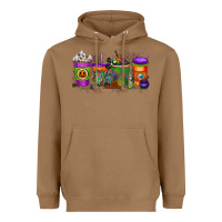Toasted Coconut Halloween Coffee Drink Heavyweight Hoodie - RacoonDesign