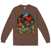 Chestnut camping Long Sleeve Tee - texasbilliewilder
