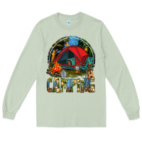 Matcha camping Long Sleeve Tee - texasbilliewilder