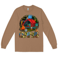 Toasted Coconut camping Long Sleeve Tee - texasbilliewilder
