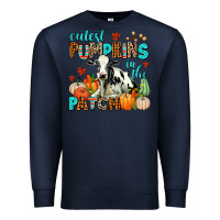 Navy cutest pupkins in the patch Premium Sweatshirt - AdoDesignShop