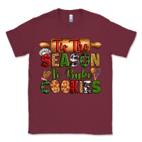 Burgundy tis the season to bake cookies Classic Tee - Zillion Design Studio
