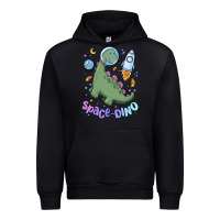 Black space dino Urban Hoodie - MaliasSmallBusiness