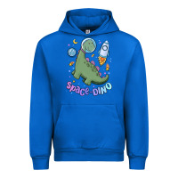 Cobalt space dino Urban Hoodie - MaliasSmallBusiness
