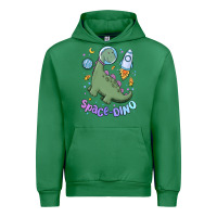 Emerald space dino Urban Hoodie - MaliasSmallBusiness