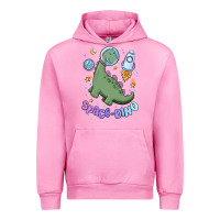 Fuchsia Pink space dino Urban Hoodie - MaliasSmallBusiness