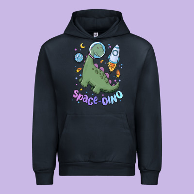 Space Dino Urban Hoodie Designed By Maliassmallbusiness